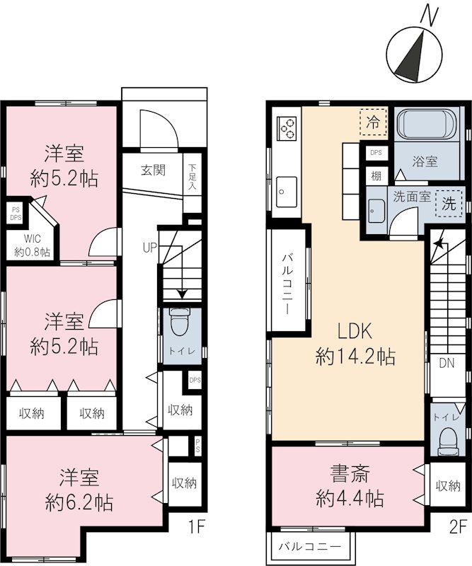 石神井台7丁目戸建の間取り