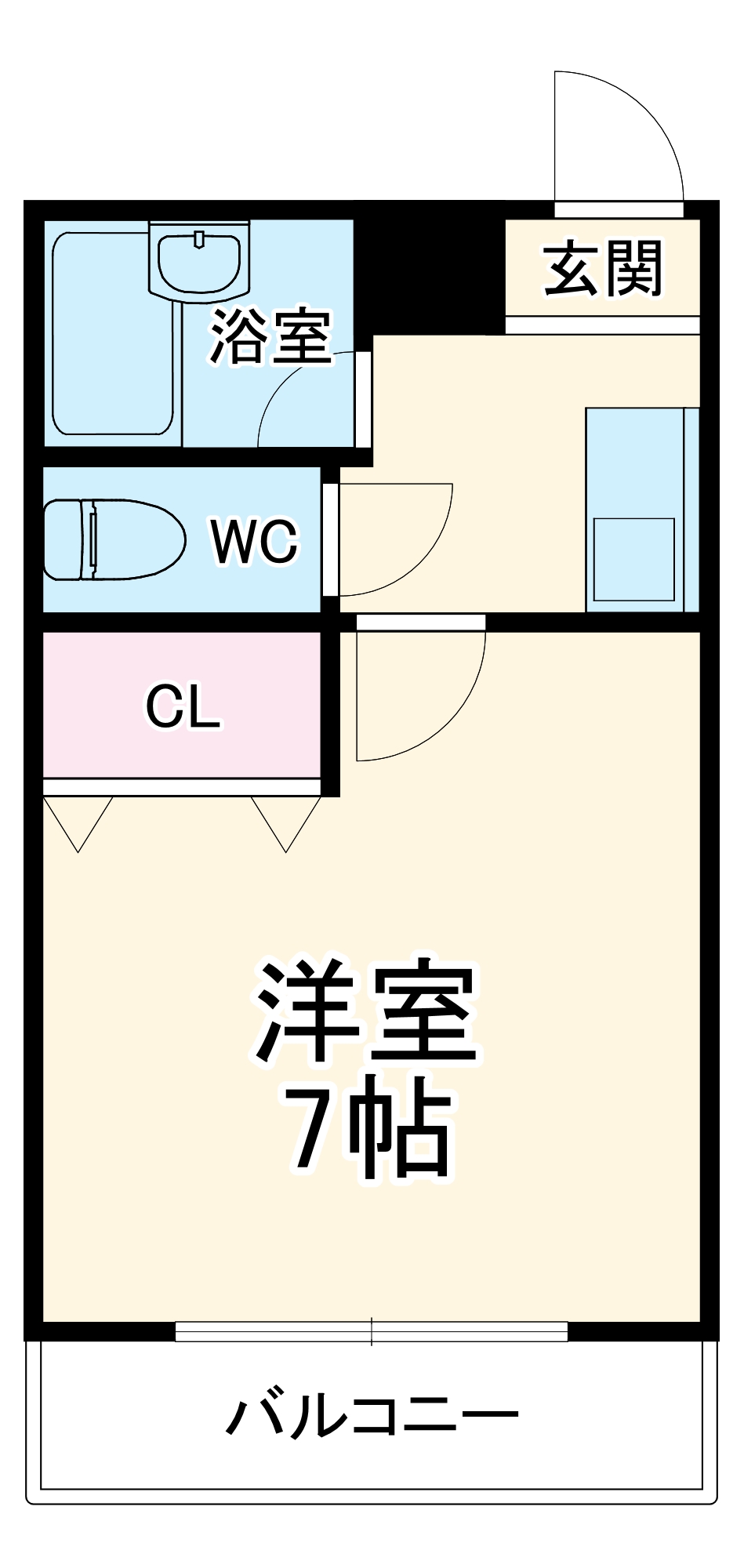塚本の完工年月(1994年3月)築の賃貸マンションの間取り
