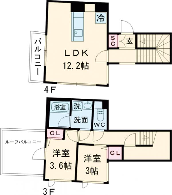 スタイリオ桜新町の間取り