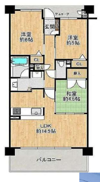 クラシアス上新庄ウエストの間取り