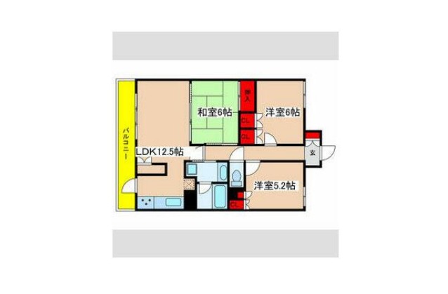 シャトー高石の間取り