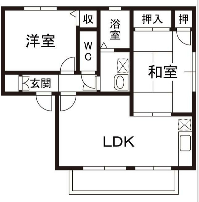 リーベンハイツBの間取り