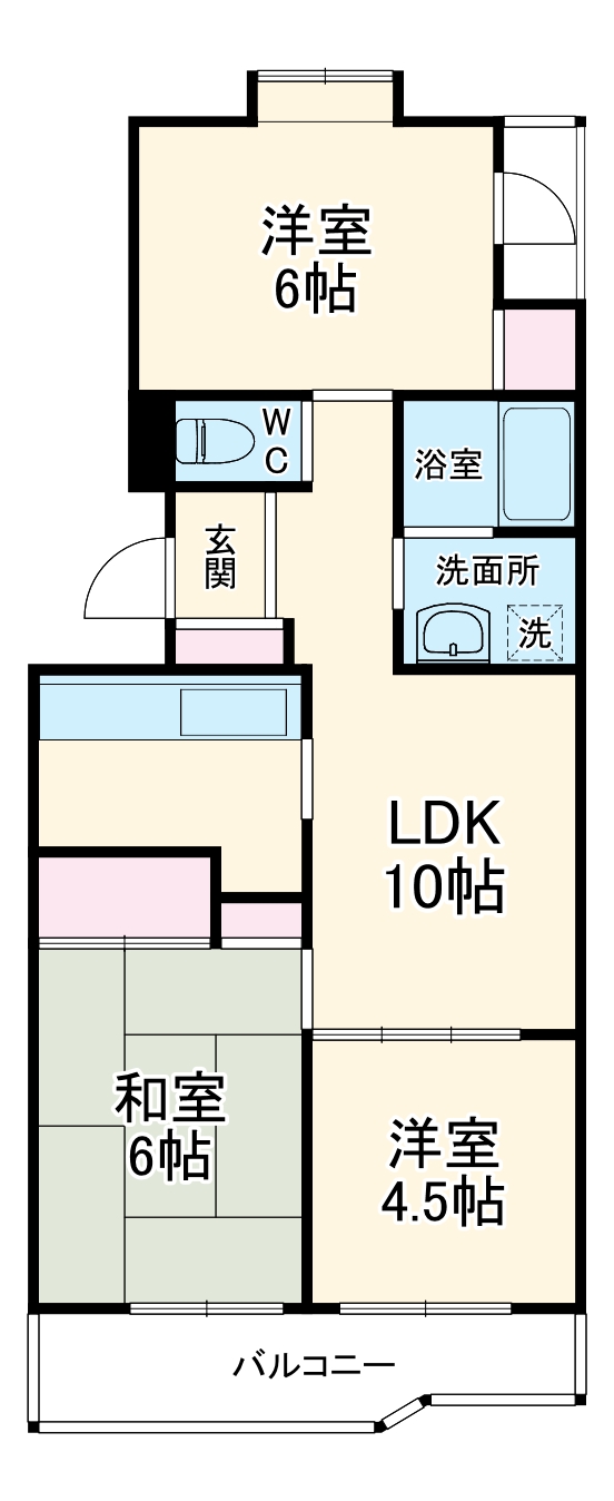 寺山ハイツの間取り