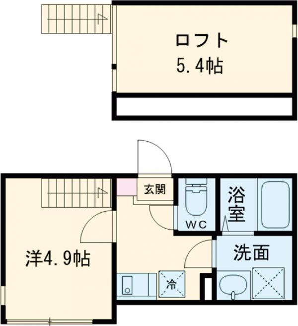 細田の完工年月(2026年3月)築の賃貸アパートの間取り