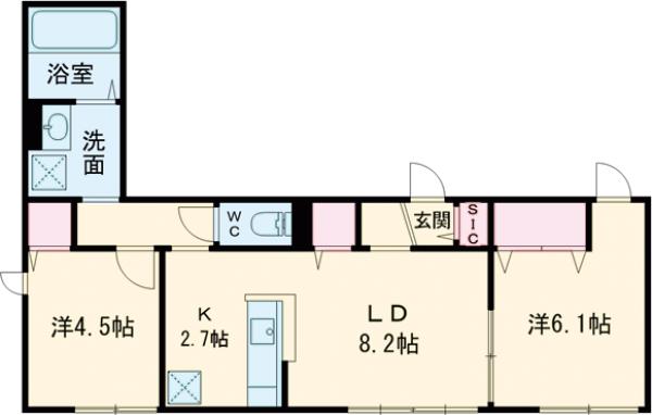 ミモザパルの間取り