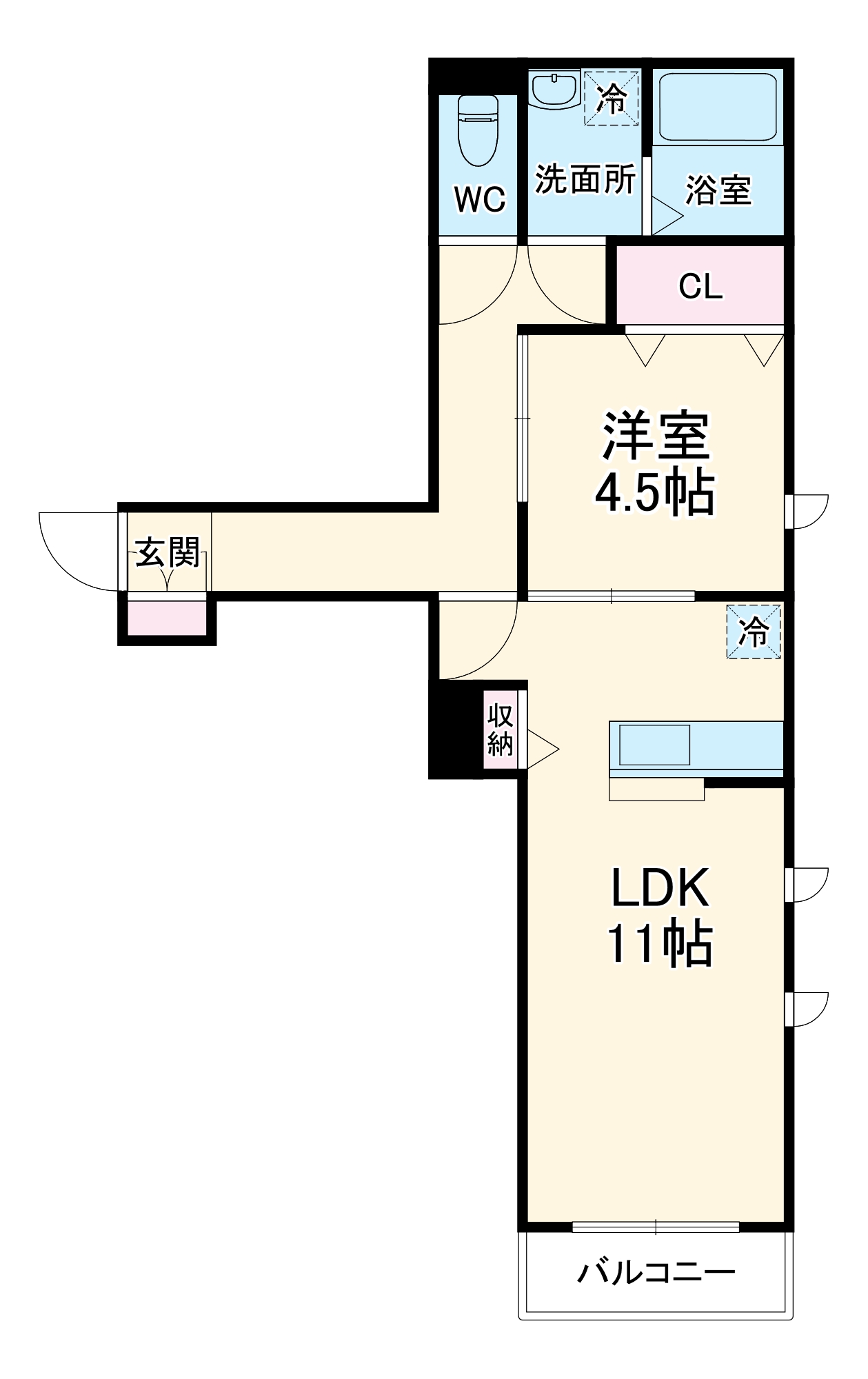 パインウェーブハイムの間取り