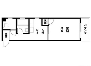 土佐堀ハイツの間取り