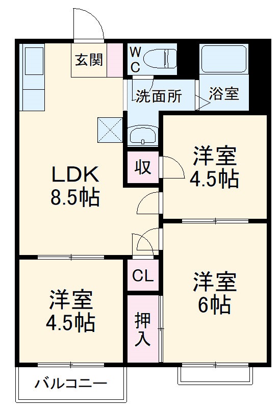 グランドソレイユの間取り