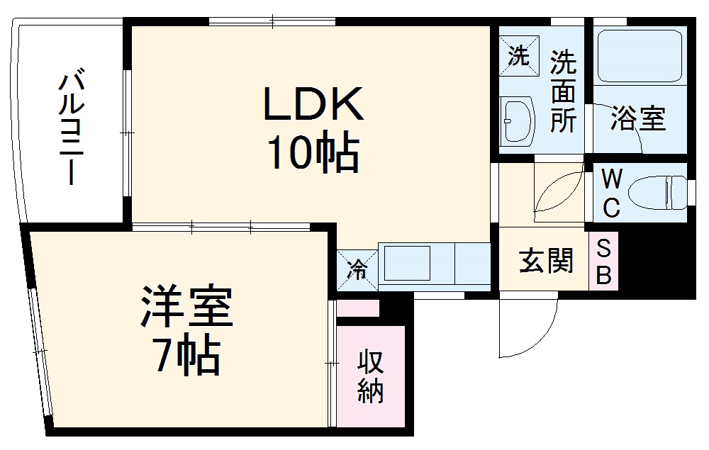 エルラード北里Ⅰの間取り
