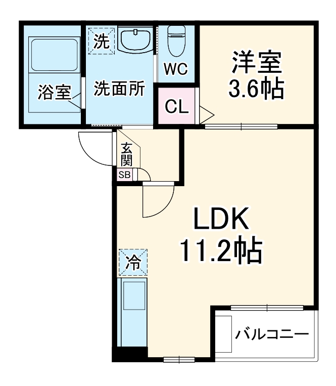 Jack higashinakajimaⅠの間取り