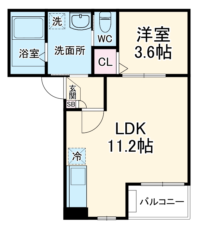 Jack higashinakajimaⅠの間取り