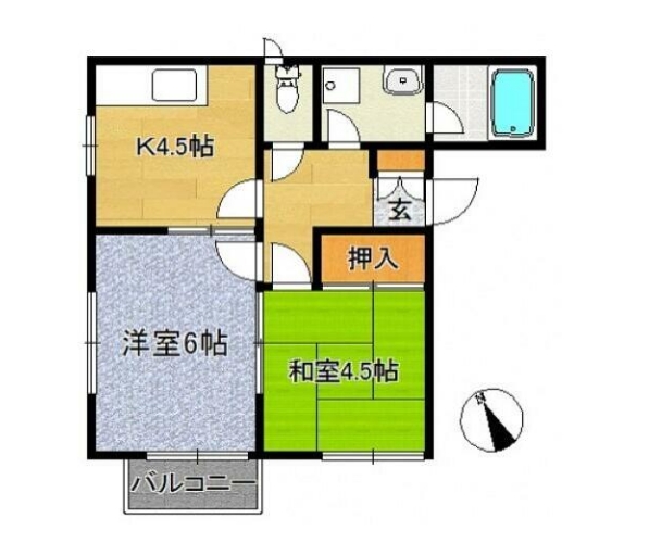 はいむ・ぽぷり2の間取り