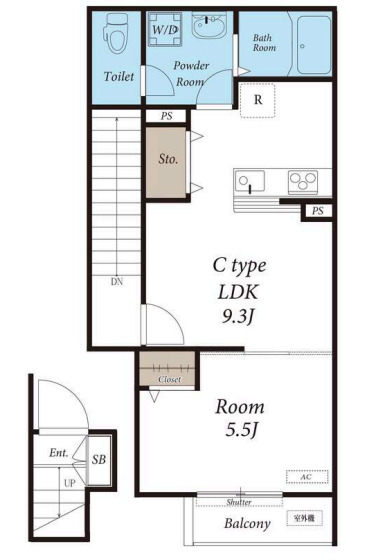 リブリ・花水木エスポワールの間取り