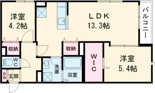 ウェルスクエア渋谷本町の間取り