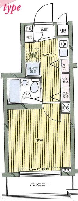 フェニックス新高円寺弐番館の間取り