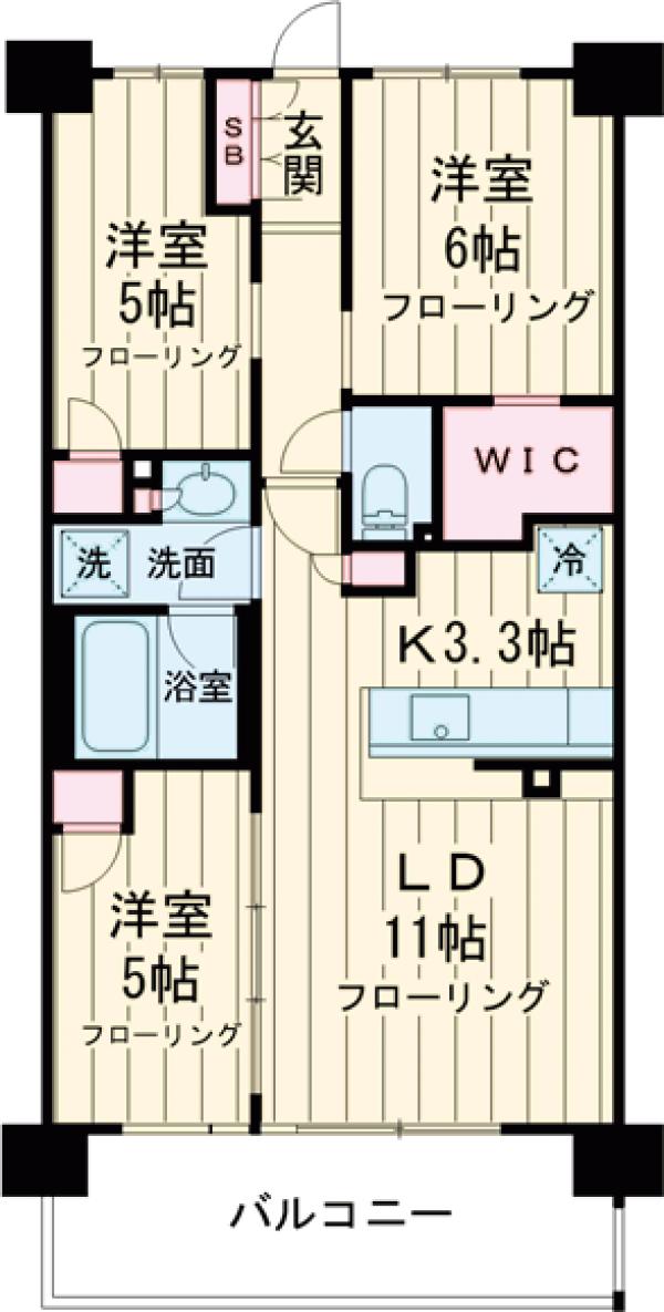 ブリリアシティ石神井公園アトラス7号棟の間取り