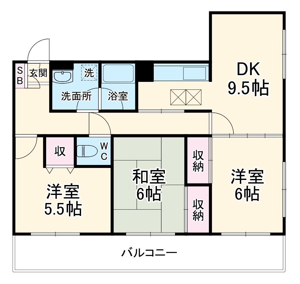 ブルーメンハイツの間取り