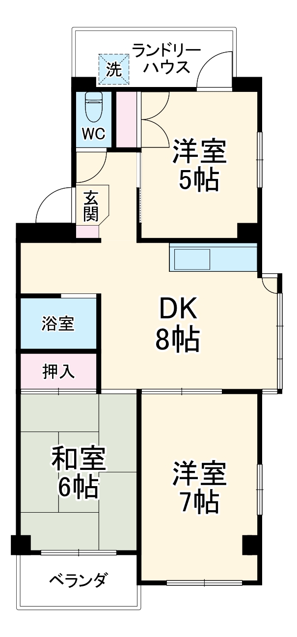 森川マンションの間取り