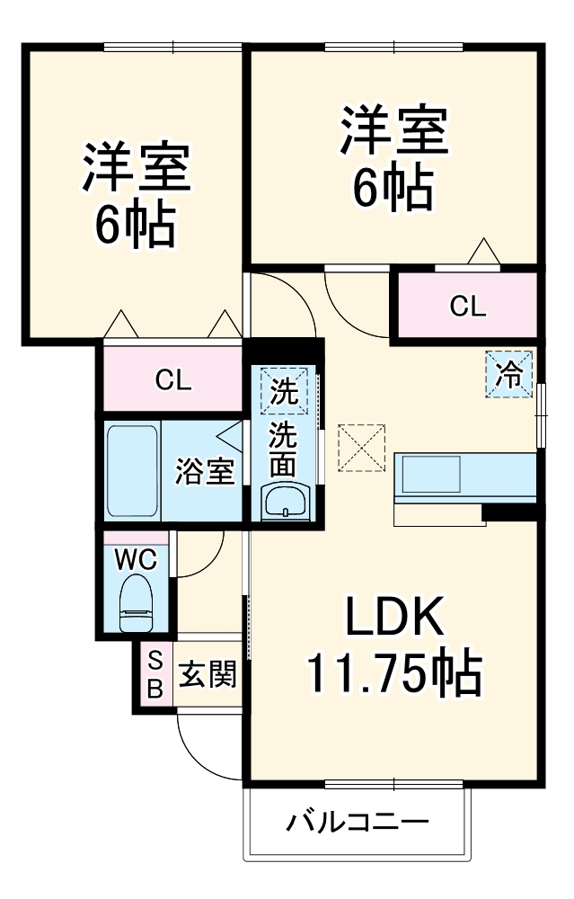 St. Field Bの間取り