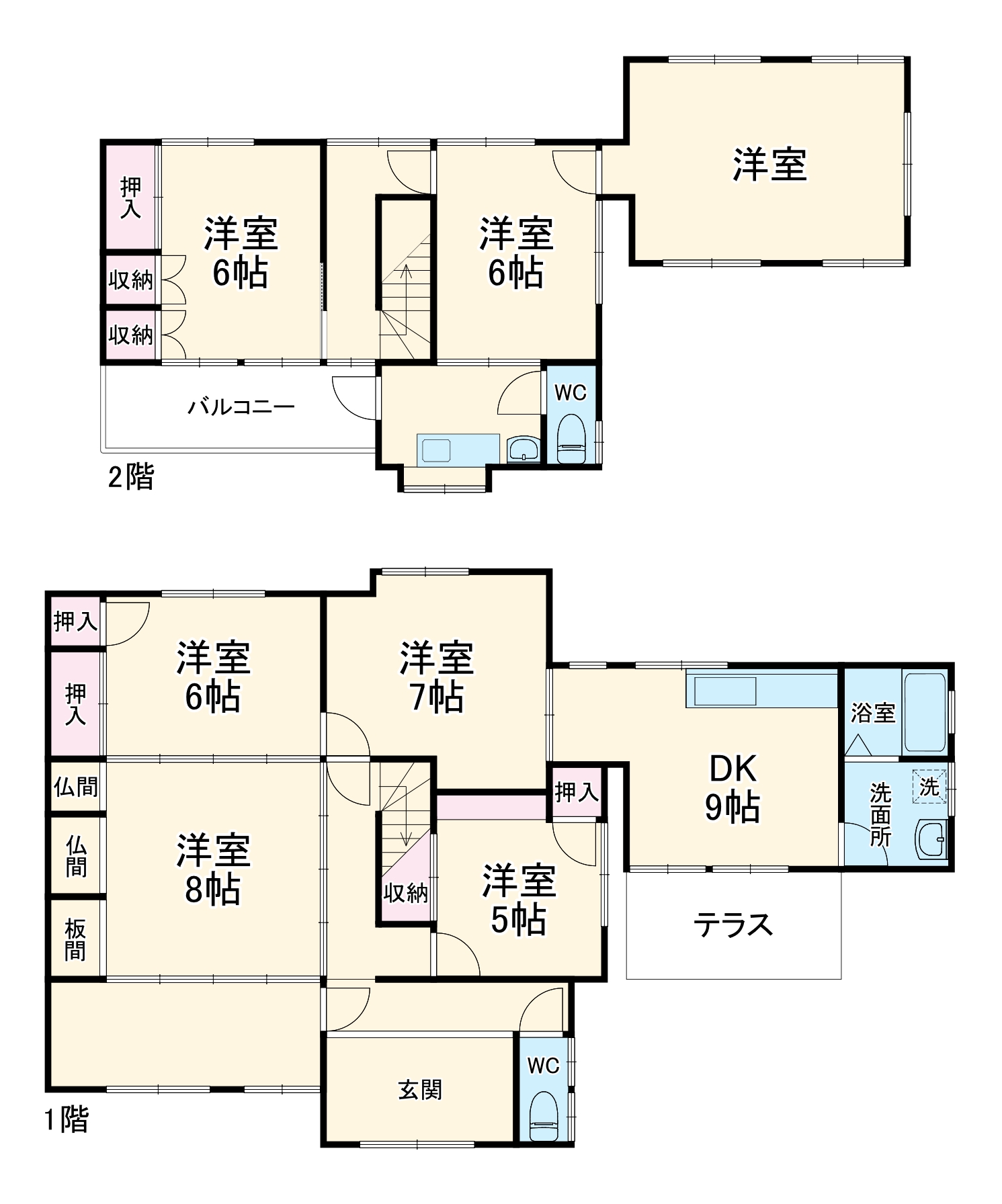 豊川御津戸建の間取り