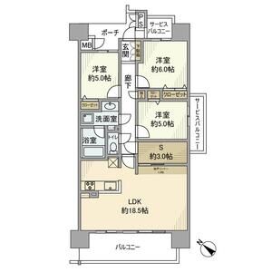 リコット東岡崎の間取り
