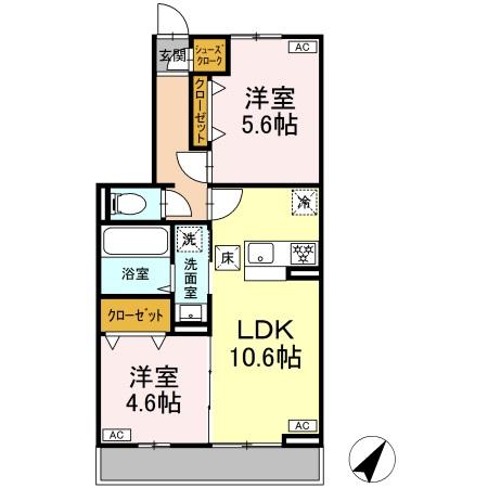 アニバーサリーの間取り