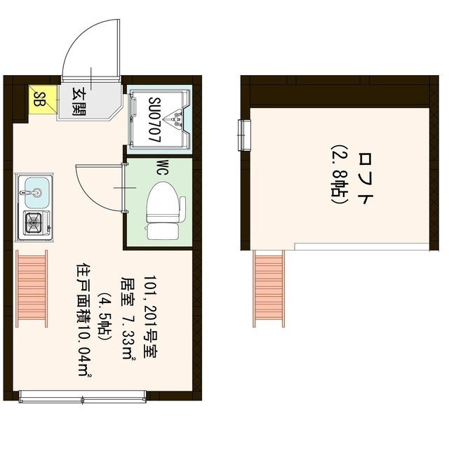 メゾン・プーラ豊島の間取り