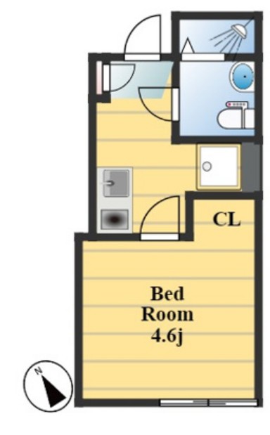 茶花ハイツの間取り