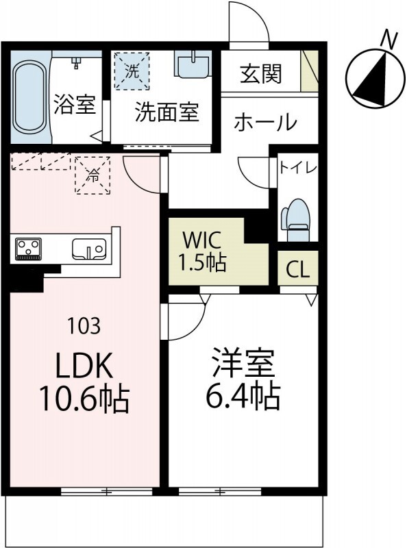 プレシャス北矢名の間取り