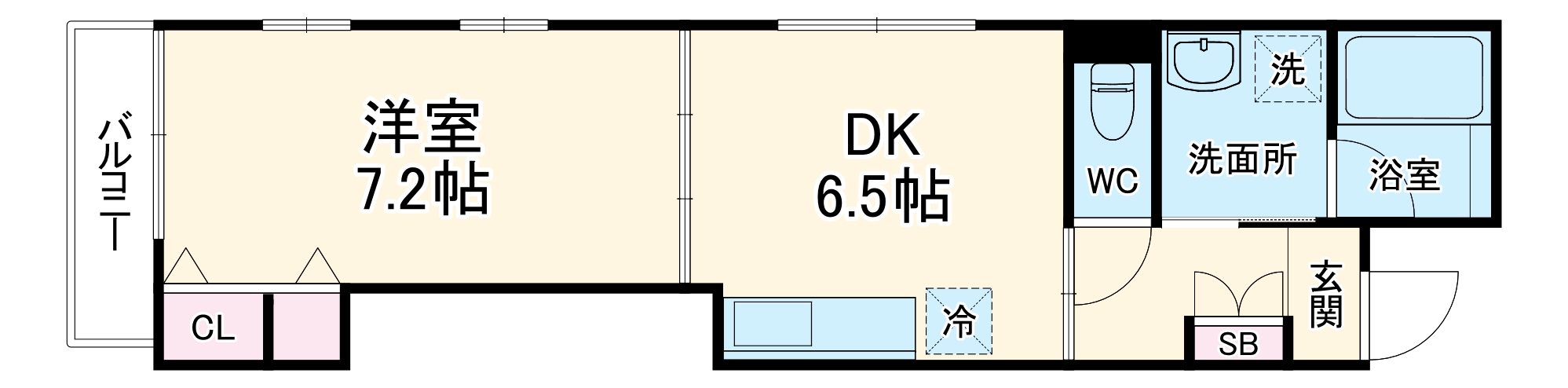 ブランネージュ烏丸五条の間取り