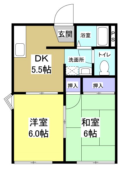 ロジュマン旭の間取り