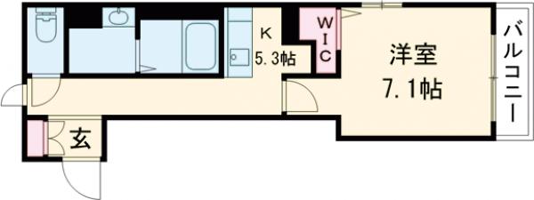 シャーメゾン高宮ペルーレの間取り