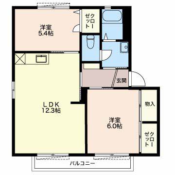 フォレストプレインBの間取り