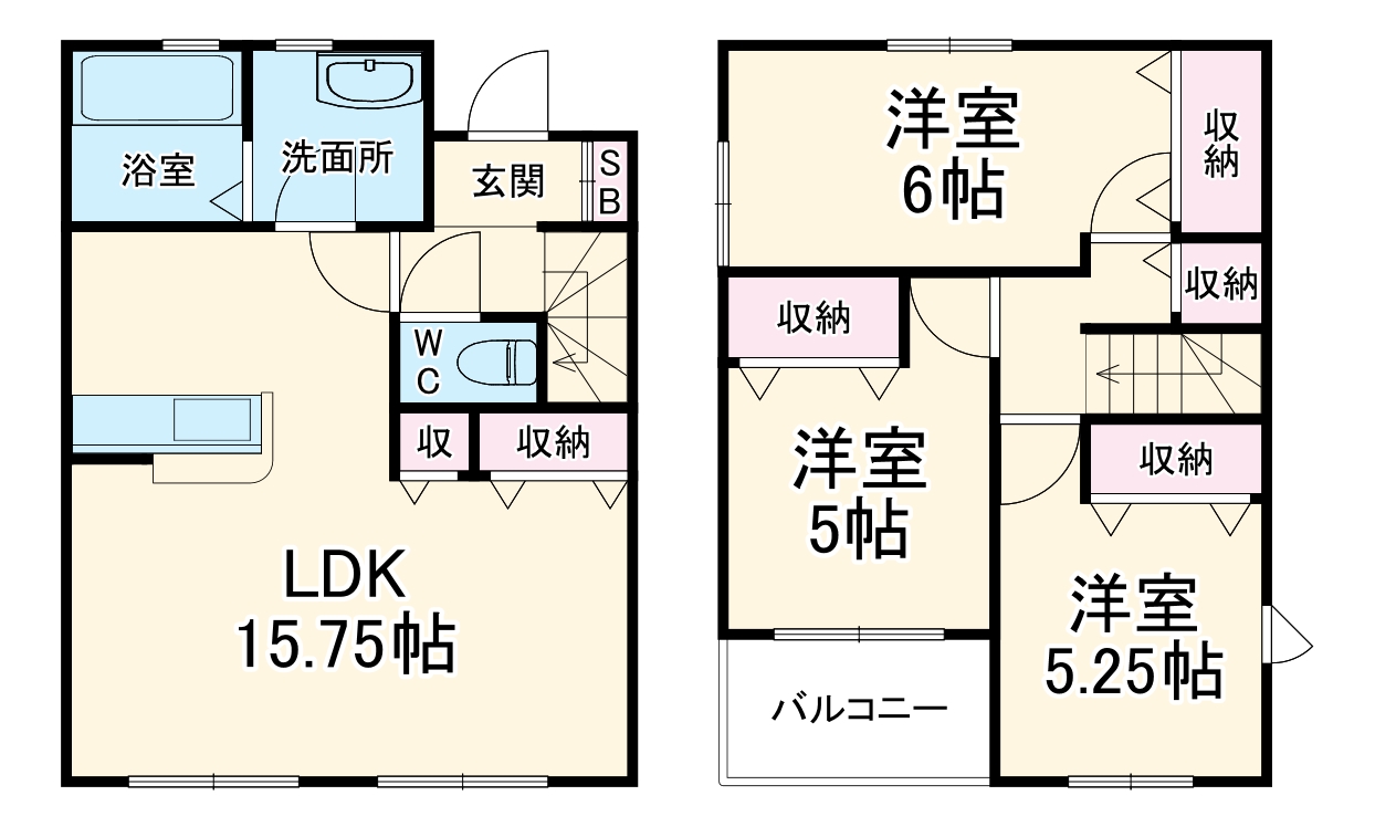 マイホームネクスト長太旭町四丁目 3号棟の間取り