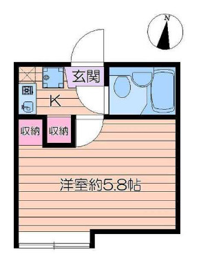 ベル北綾瀬Aの間取り