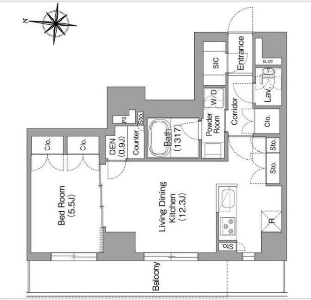 プラネソシエプラス旗の台の間取り
