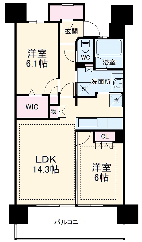 ライオンズ名古屋ステーションアクシスの間取り