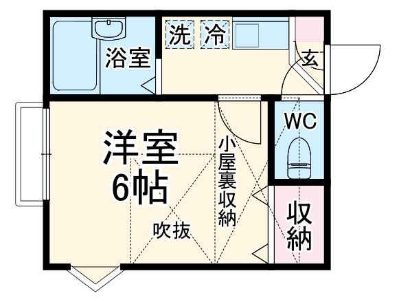 ディアコート平間Ⅲの間取り