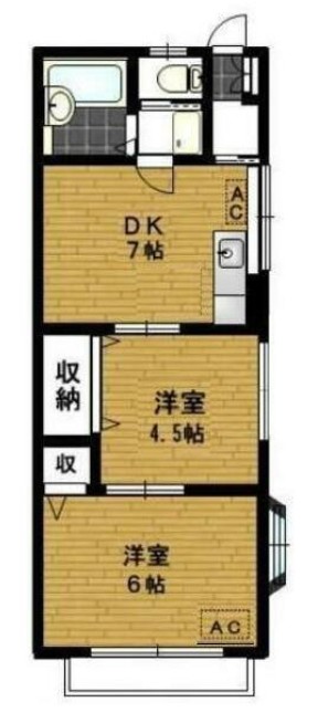 ハイツバーディの間取り