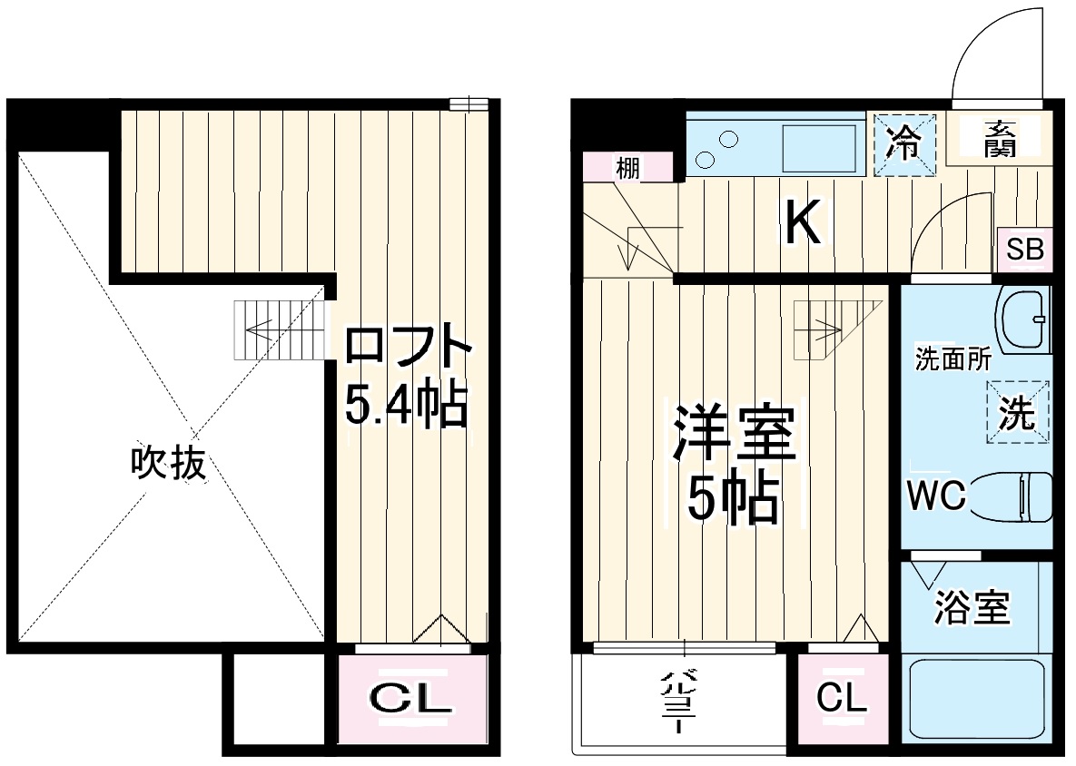 KAHALE八千代Bの間取り