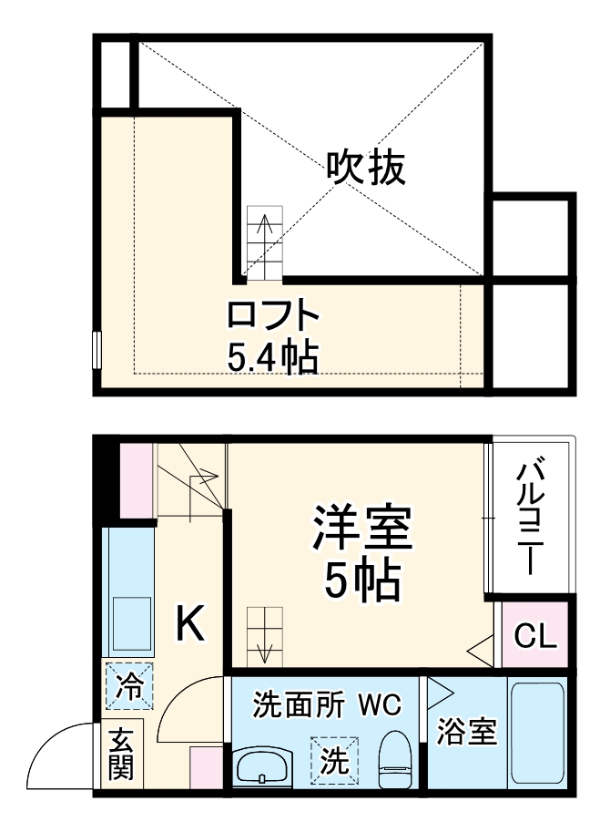 KAHALE八千代Aの間取り