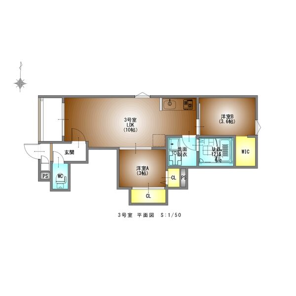 REGALEST鶴里駅前の間取り