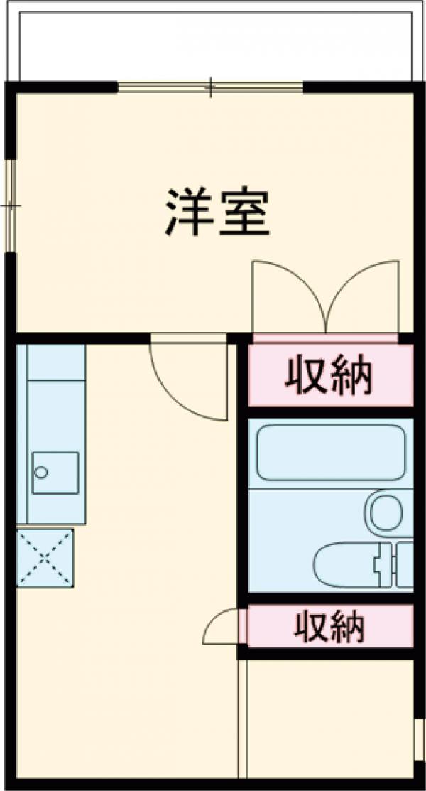 コーポ百合Ⅲの間取り