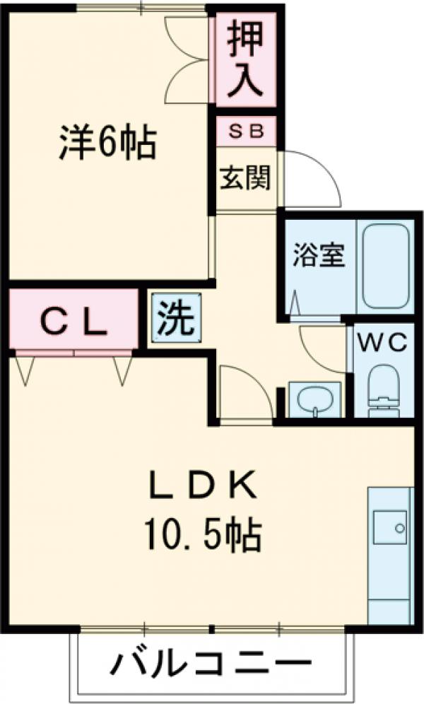メゾンみやまAの間取り