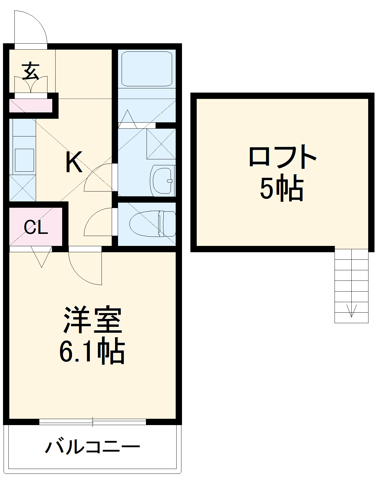 メゾン土井Bの間取り