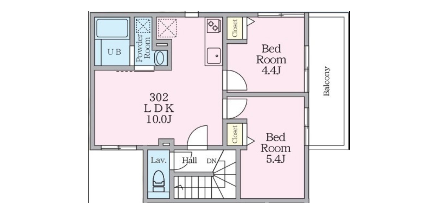 ミハス中野Ⅱの間取り
