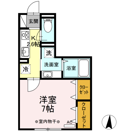 monad SASAZUKAの間取り