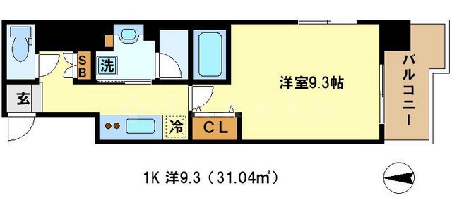 ベラジオ五条堀川Ⅱの間取り