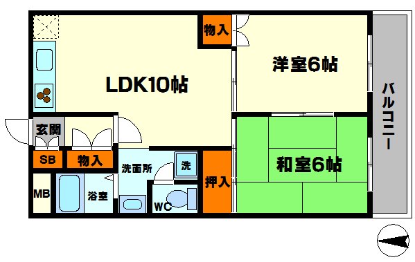 レクシア守口の間取り