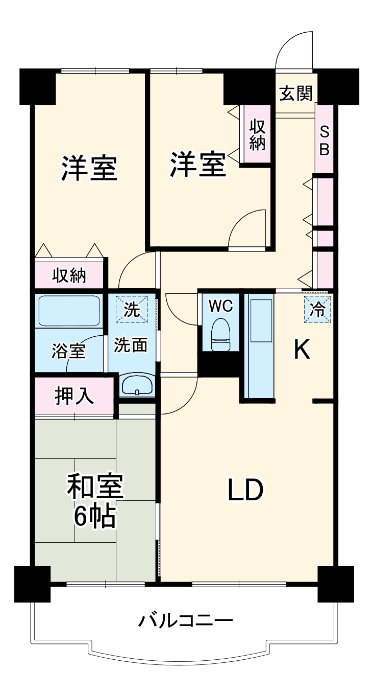 ブライトン所沢の間取り
